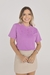 T-Shirt Lisa Aplicação Pérola | Lilás Balance