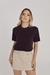 T-Shirt Lisa Aplicação Pérola | Roxo Midnigthplum - comprar online