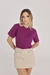 T-Shirt Lisa Aplicação Pérola | Roxo Purple Violet