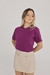 T-Shirt Lisa Aplicação Pérola | Roxo Purple Violet na internet