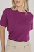 T-Shirt Lisa Aplicação Pérola | Roxo Purple Violet - We Elegance