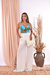 Calça Pantalona - Fenda Lateral | Viscolinho - We Elegance