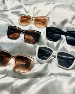 Lentes de sol cuadrados estilo cat eye grandes