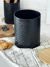 Lata Deco con Diseño en Negro y Tapa de Bambú Cookies - BAZAR ACUARIO
