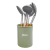 Set Utensilios M/madera Olive Hudson