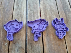 Set De 3 Cortantes Repostería Chicas Super Poderosas