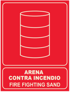 LTB9- BANDERA- ARENA CONTRA INCENDIO