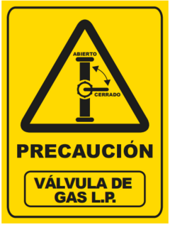 T46- PRECAUCIÓN VÁLVULA DE GAS L.P.