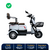 Triciclo Elétrico Duos Fênix 750w Dois Assentos Bagagem Novo Zube - loja online
