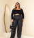 CALÇA WIDE CARGO PLUS SIZE