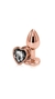 Plug Anal gold rose corazon Large