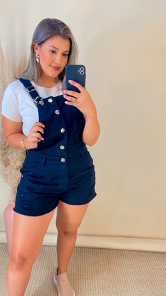 1548 - Jardineira Jeans - Amanda Dellas