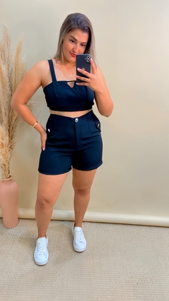 2368 - Conjunto Verão Alfaiataria Short + Cropped - comprar online