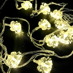 LUCES GUIRNALDA CAMPANA 28LED CALIDA Con ENCHUFE