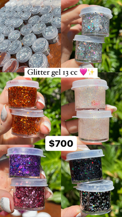 Glitter en gel 13cc por unidad en internet