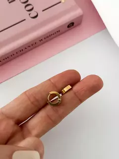 ARGOLLA CLIP ACERO DORADO
