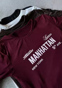 Remera modal soft manga larga Manhattan 5th ave - SOLEA MODA