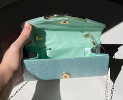 SOBRE/CARTERA DE FIESTA GLITTER CON CADENA DESMONTABLE - comprar online