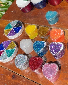 corazones glitter gel - comprar online
