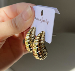 Aros Chunky dorados Gota en internet