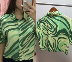 Camisita verde rayón Talle S