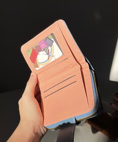 BILLETERA MEDIANA CELESTE - SOLEA MODA