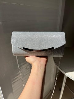 SOBRE/CARTERA DE FIESTA GLITTER CON CADENA DESMONTABLE