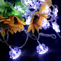 Guirnalda luces campana con 28led con enchufe