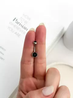 PIERCING OMBLIGO negro Acero quirurgico