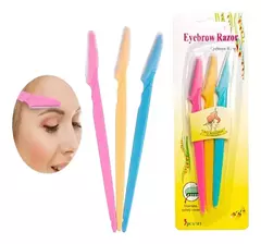 Perfilador Cejas X3 Unidades Navaja Quita Vello Facial Depilador