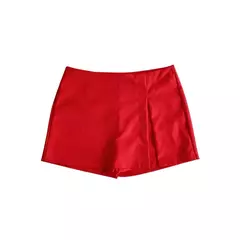 SHORT POLLERA CREP ROJO TALLE M