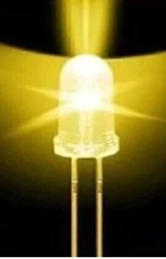 Leds 5mm Amarillo Cristal Alto Brillo Arduino