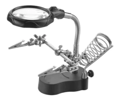Soporte Para Plaquetas Lupa Pinza Led Soldador