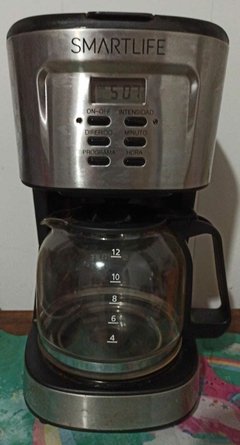 Cafetera de filtro digital Smartlife c/ filtro de tela + Caja original