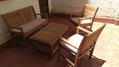 Juego de jardín, 1 sillón 2 cuerpos, mesita y 2 sillones 1 cuerpo - comprar online