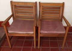 Juego de jardín, 1 sillón 2 cuerpos, mesita y 2 sillones 1 cuerpo - rosarioya