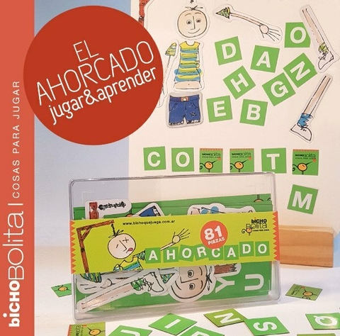 AHORCADO IMPRENTA . SET POR 81 IMANES LETRAS DE 3X3CM