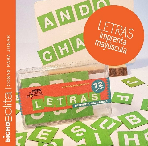 ALFABETO LETRAS MAYÚSCULAS 72 PIEZAS IMANTADAS