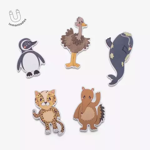 ARGENTINA SET. IMANES - 5 ANIMALES