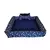 Cama Caminha Pet Grande Lavável C/Zíper 60cm x 60cm P/ Cachorro Gato + Ossinho