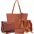 Imagem do Bolsa Feminina KIT 4 PEÇAS ombro tiracolo Transversal Pequena de Lado corrente
