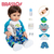 Boneca Bebe Reborn Tubarao de Silicone 48cm Menino Pode Tomar Banho Presente Par