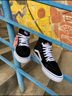 Botinha Vans SK8-HI Black White - 407 - comprar online