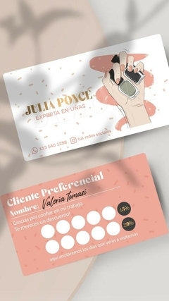 Tarjetas de fidelización de clientes