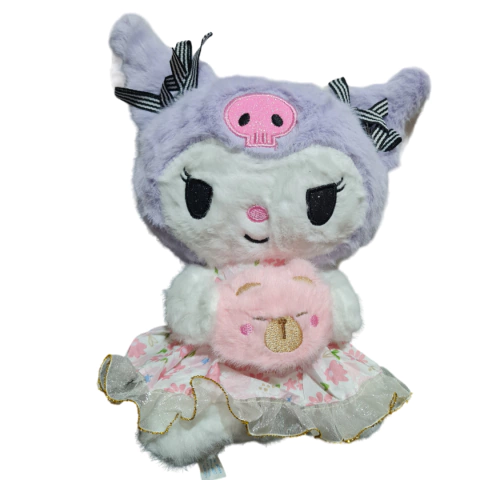 Kuromi con animalito en brazos - Mundo Peluche LP