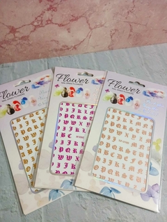 Stickers para uñas Letras goticas