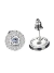 Brincos Redondos Com Encrustração Zircônias Cúbicas Cristal - comprar online