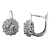 Brincos Banho Platina Zircônias Cúbicas Cristal - comprar online
