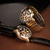 Technos Skeleton Automático 46mm 100m Aço+Croco Dourado - loja online