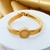 Pulseira Malha Mola + Cículo Cravejado Zircônias banhada em Ouro 18k a 10 milésimos na internet